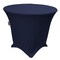 Stretch Spandex Fitted Tablecloth 36 Inch Round Wrinkle Free with Reinforced Leg Pockets